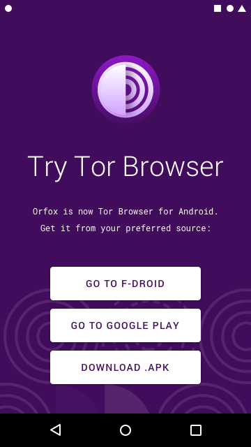 Orfox to Tor Browser 